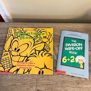Calculator Mania & Division Practice Book Scholastic School Homeschool Learning